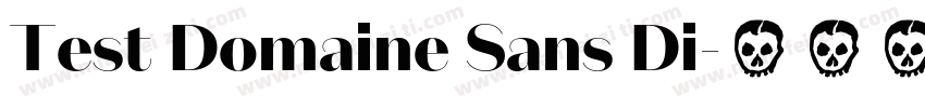 Test Domaine Sans Di字体转换
